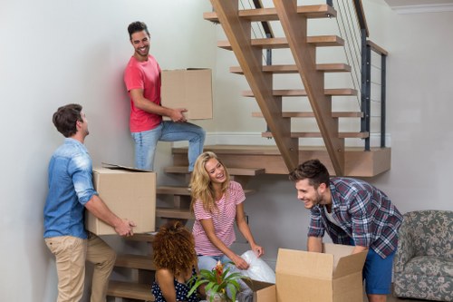 Completed removal service with packed items and vehicle