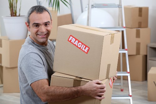 Hackney same day removal service with furniture and boxes ready for transit