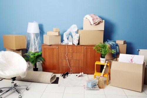 Professional packing and unpacking services in Hackney with moving boxes