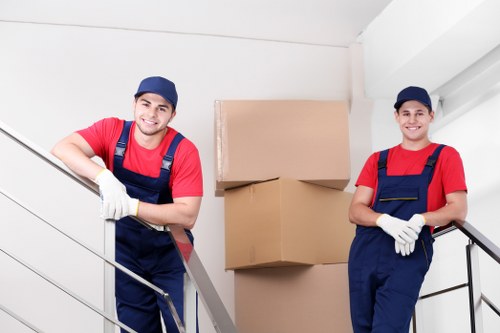 A successful Hackney removals scene with organised boxes and home items