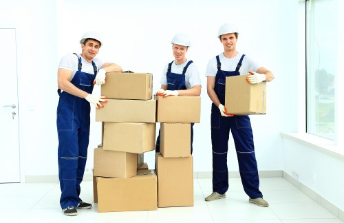 Removal specialists preparing belongings for a smooth move in Hackney