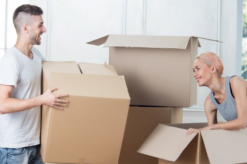 Professional movers handling student furniture in Hackney
