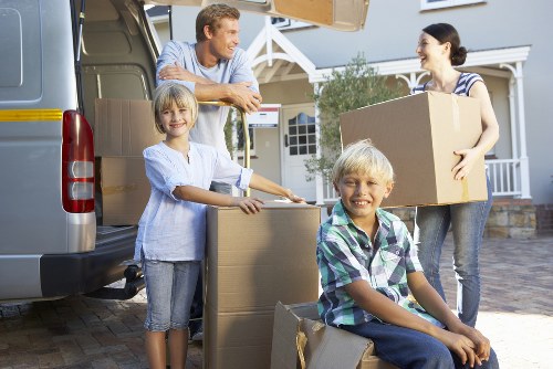 Unpacking essentials in a new Hackney home